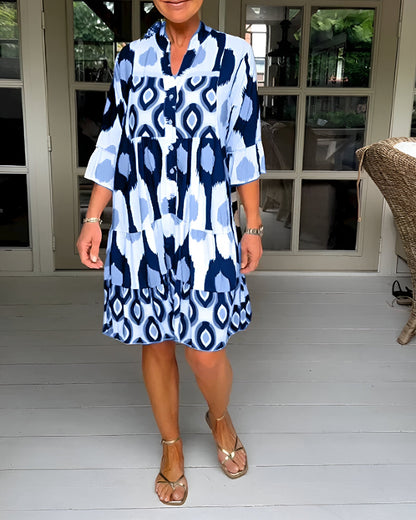 Camille™ | Robe Midi Imprimée