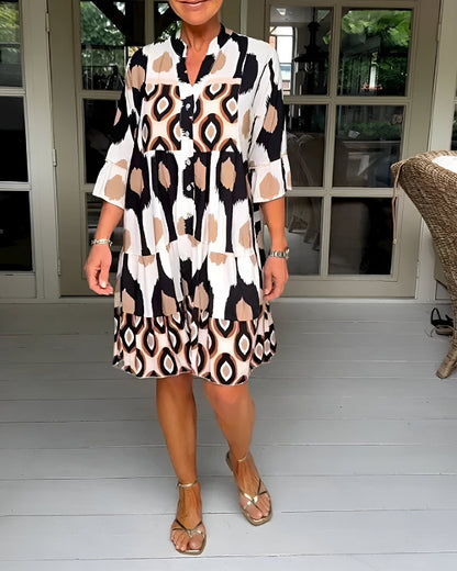 Camille™ | Robe Midi Imprimée