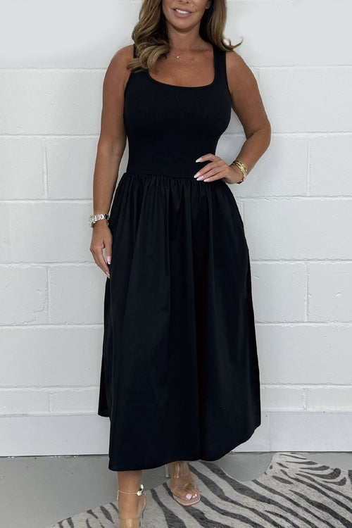 Laurea™ - Robe Sans Manches Tendance Ligne A au Décolleté Carré
