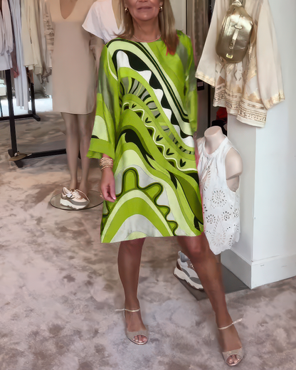 Amara – Robe élégante à col rond