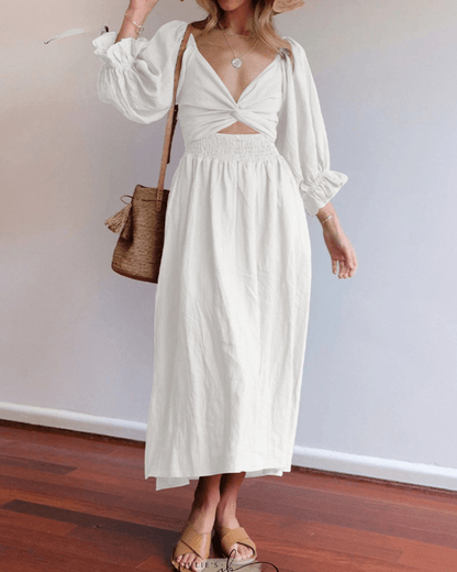 Tana | Robe Française à Manches Volantes