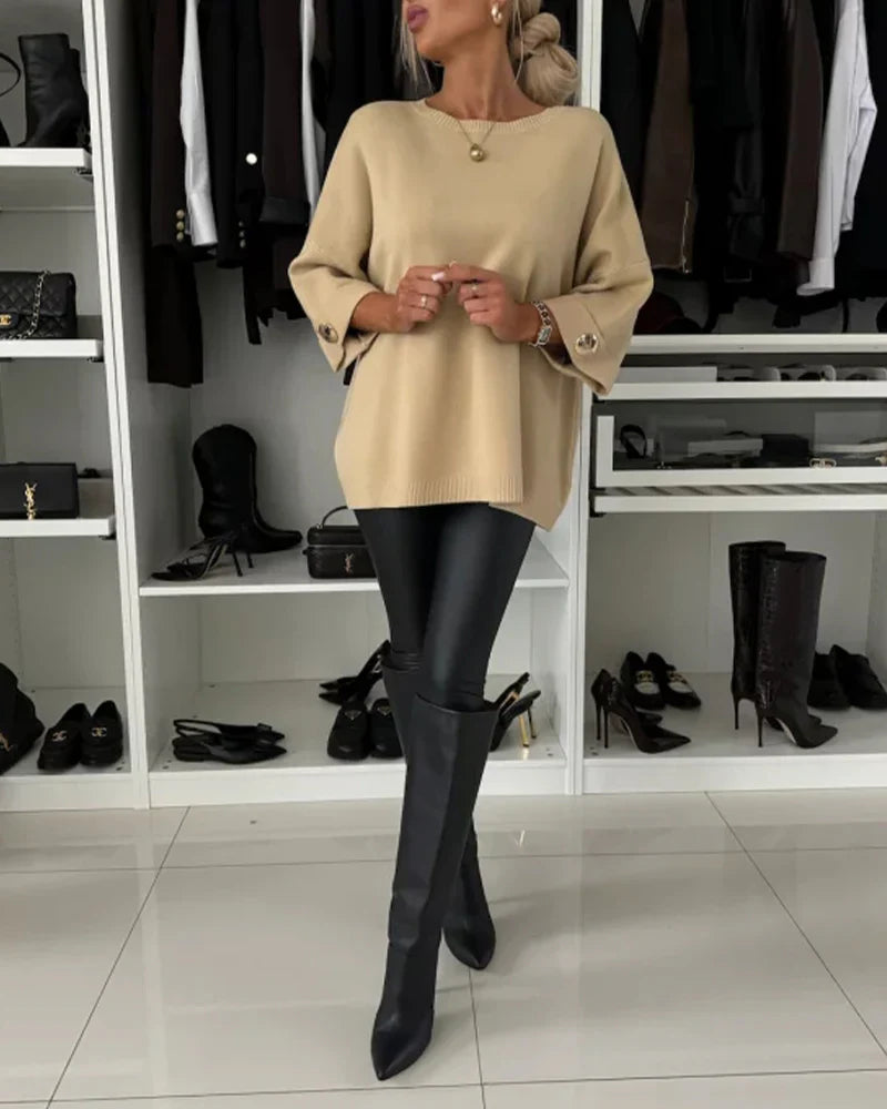 Nessa™ | Pull Chic à Boutons
