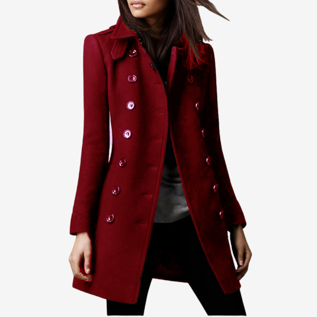 Rosellea™ Manteau Boutonné Élégant