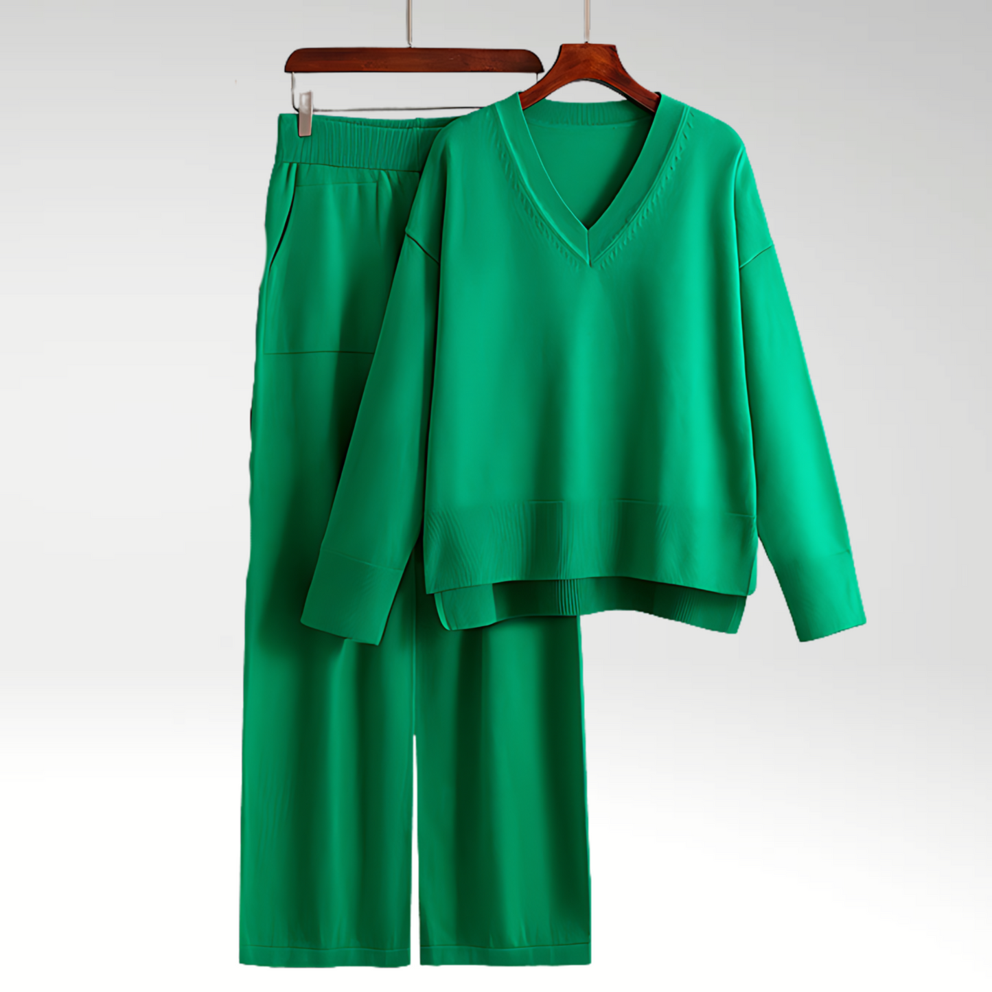 Luxe V-Neck Two Piece Set