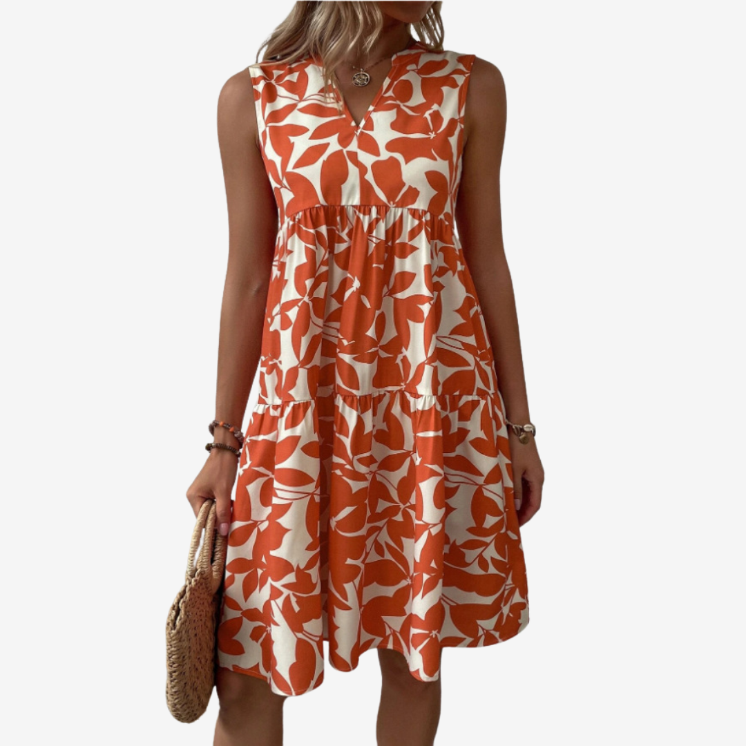 Séraphine™ Midi à Motifs Feuillus