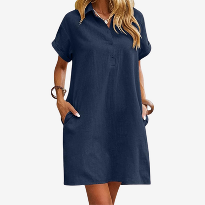 Sidonie™ Robe en Lin Légère