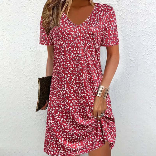 Robe décontractée à imprimé floral
