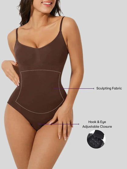 Body ajusté extensible élégant pour femme, style quotidien