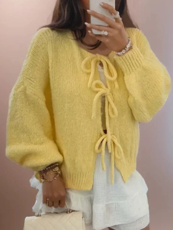 Cardigan en maille douce et confortable pour un confort décontracté au quotidien