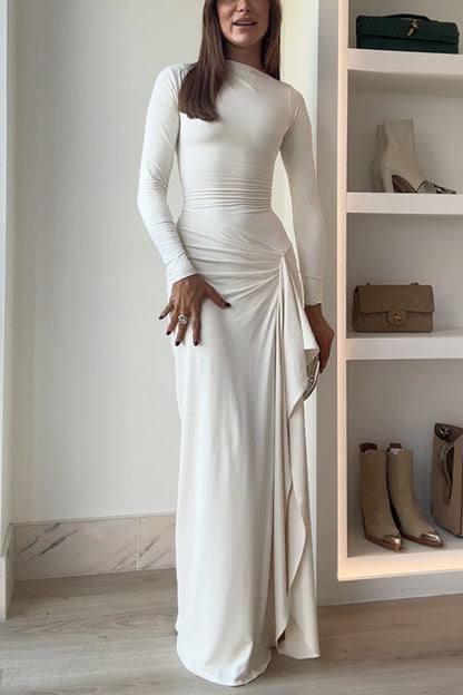 Robe de soirée élégante et fluide pour occasions spéciales