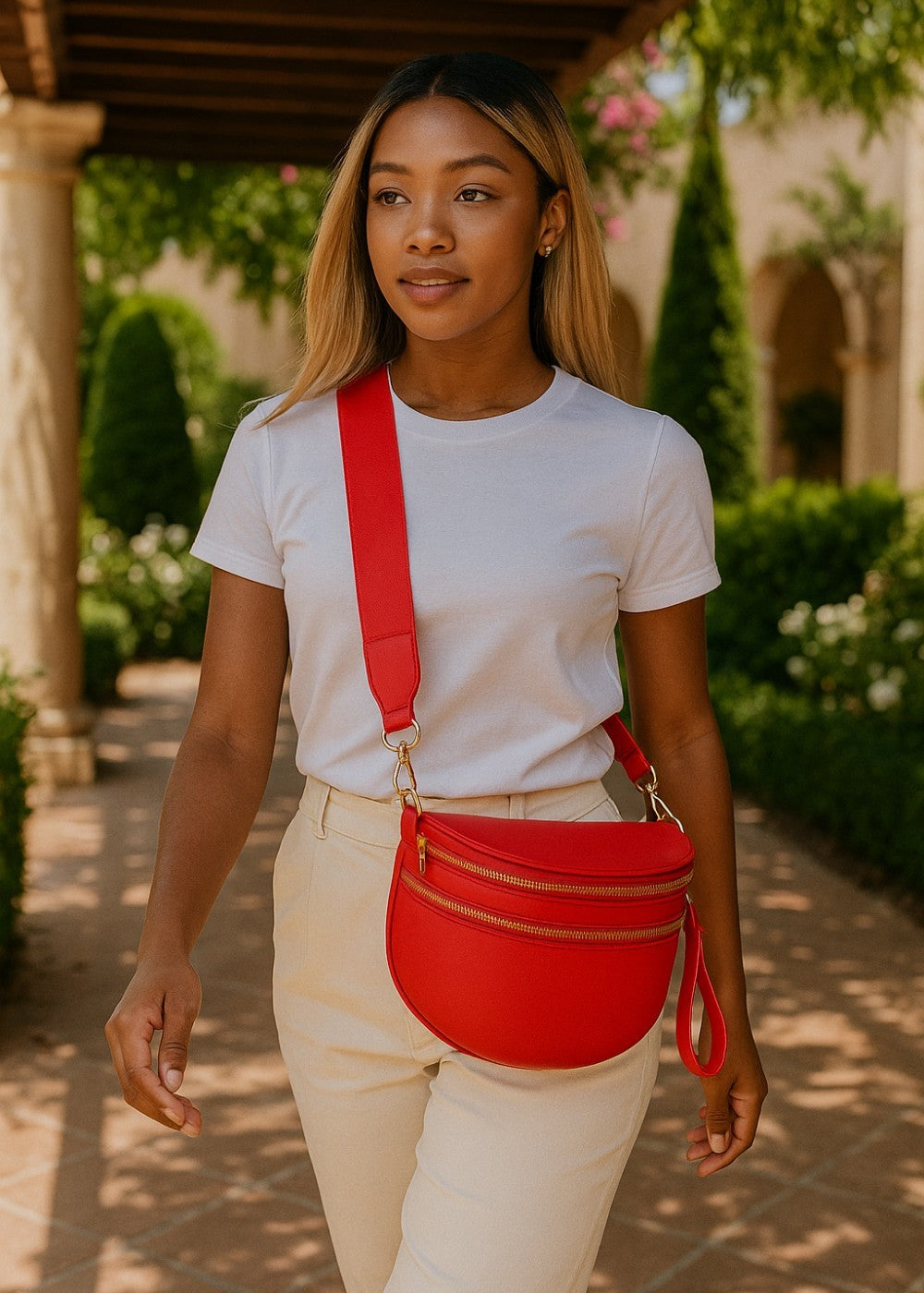 Sac banane en cuir élégant pour un style mains libres