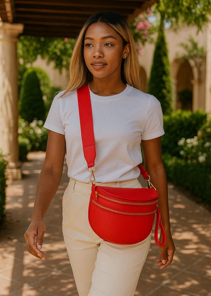 Sac banane en cuir élégant pour un style mains libres