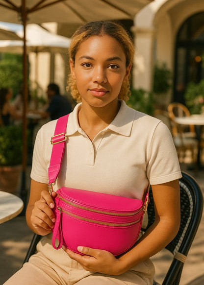 Sac banane en cuir élégant pour un style mains libres