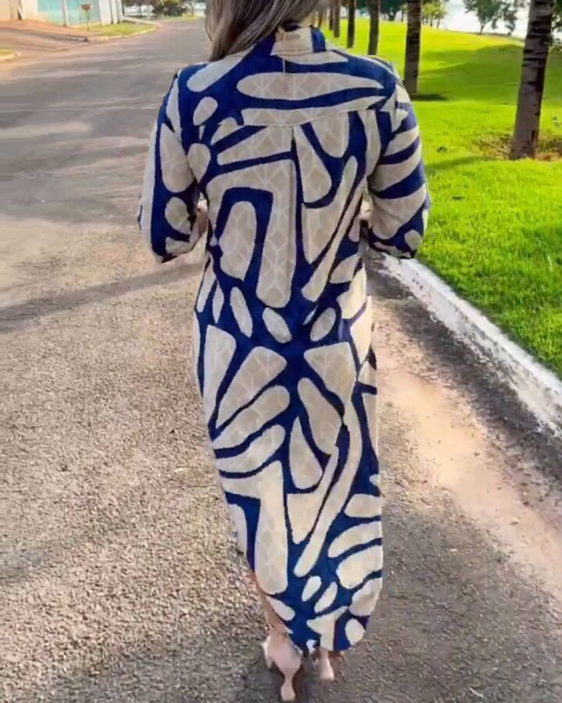 Ellie | Fashion Print Shirt Dress