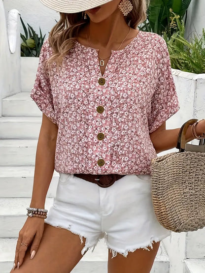 Verna | Élégante blouse à motif floral