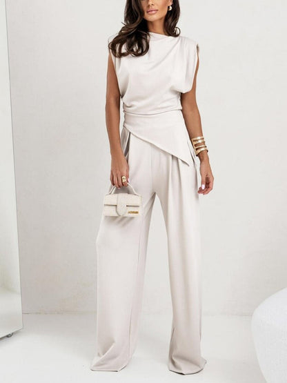 Faylira™ - Ensemble élégant sans manches top et pantalon