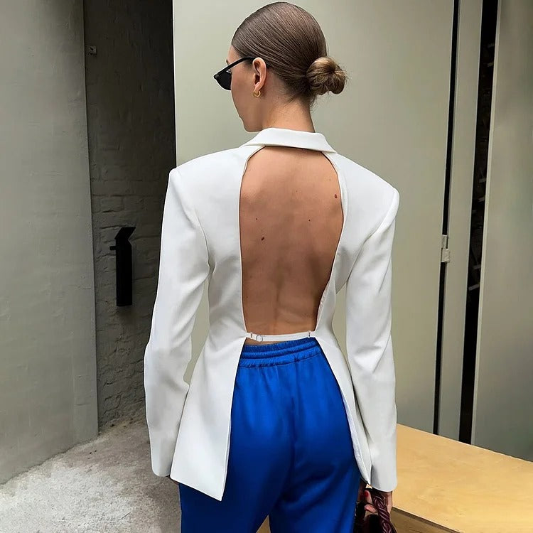 Blazer dos nu chic et sexy