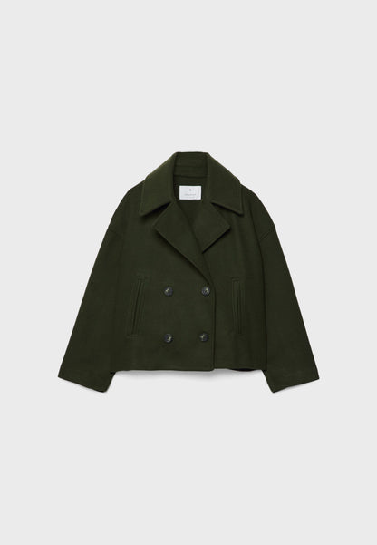 Veste courte chic à double boutonnage