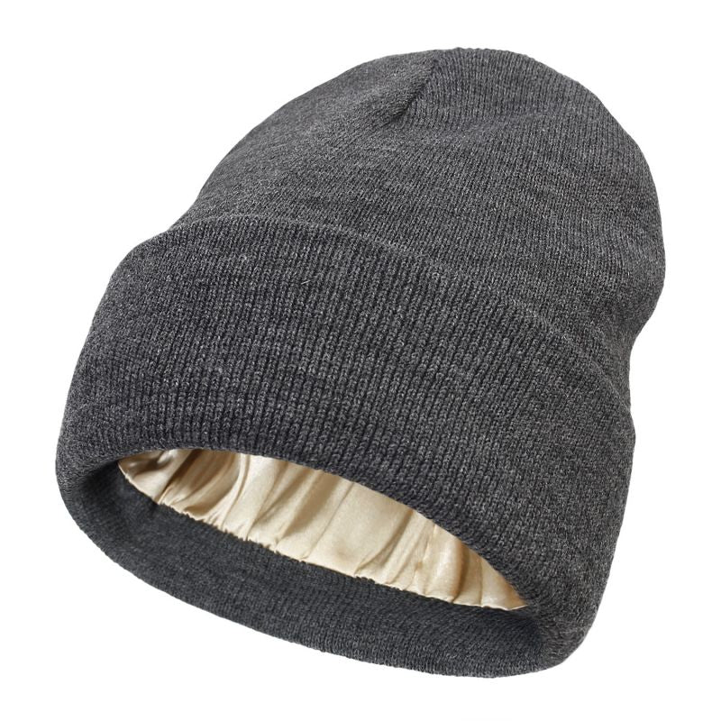 Bonnet Doublé En Satin Ultra Chaud