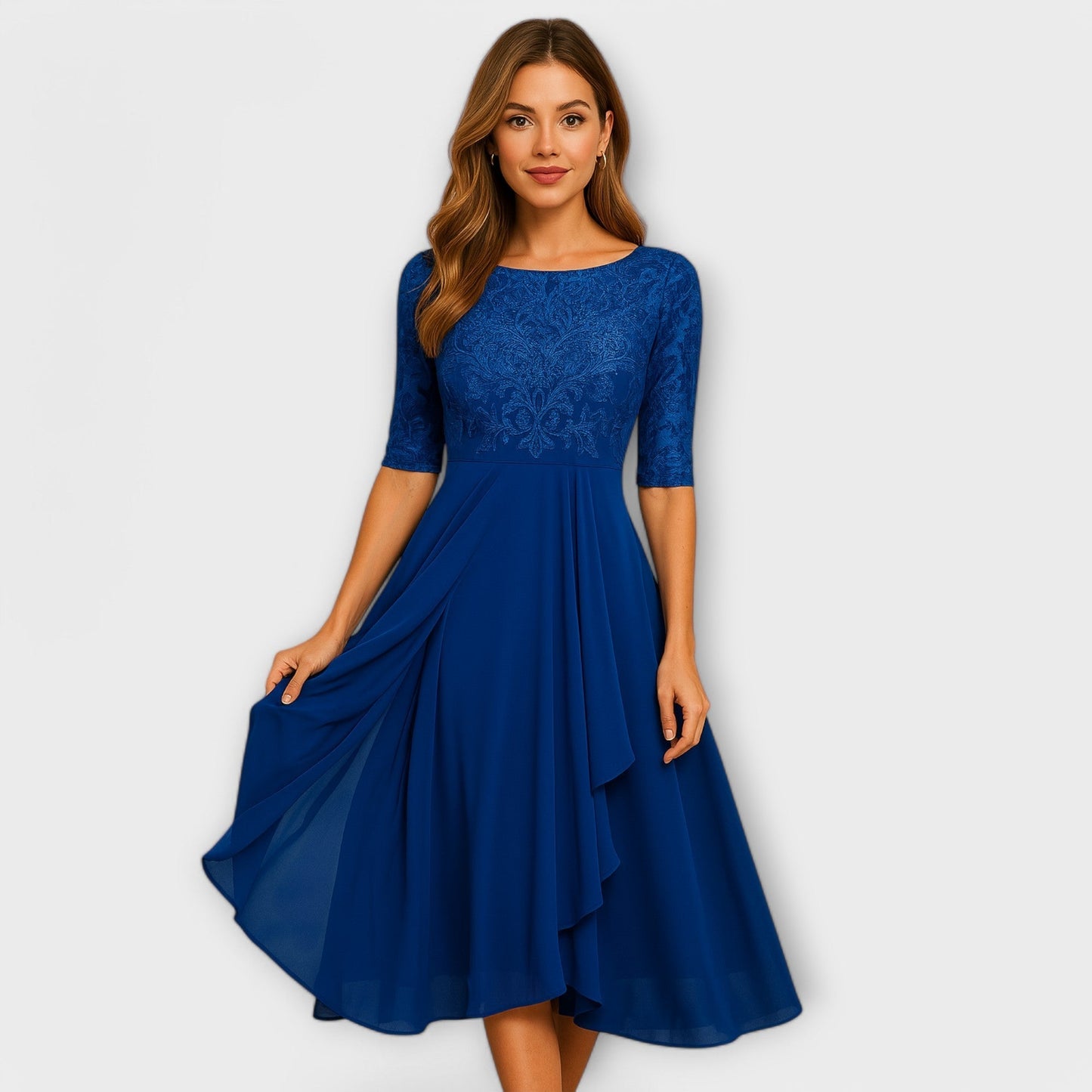 Élodie™ | Élégante Robe pour Invité de Mariage