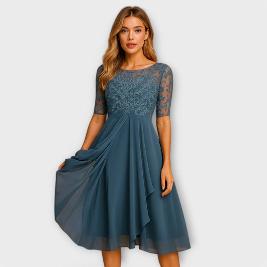 Élodie™ | Élégante Robe pour Invité de Mariage