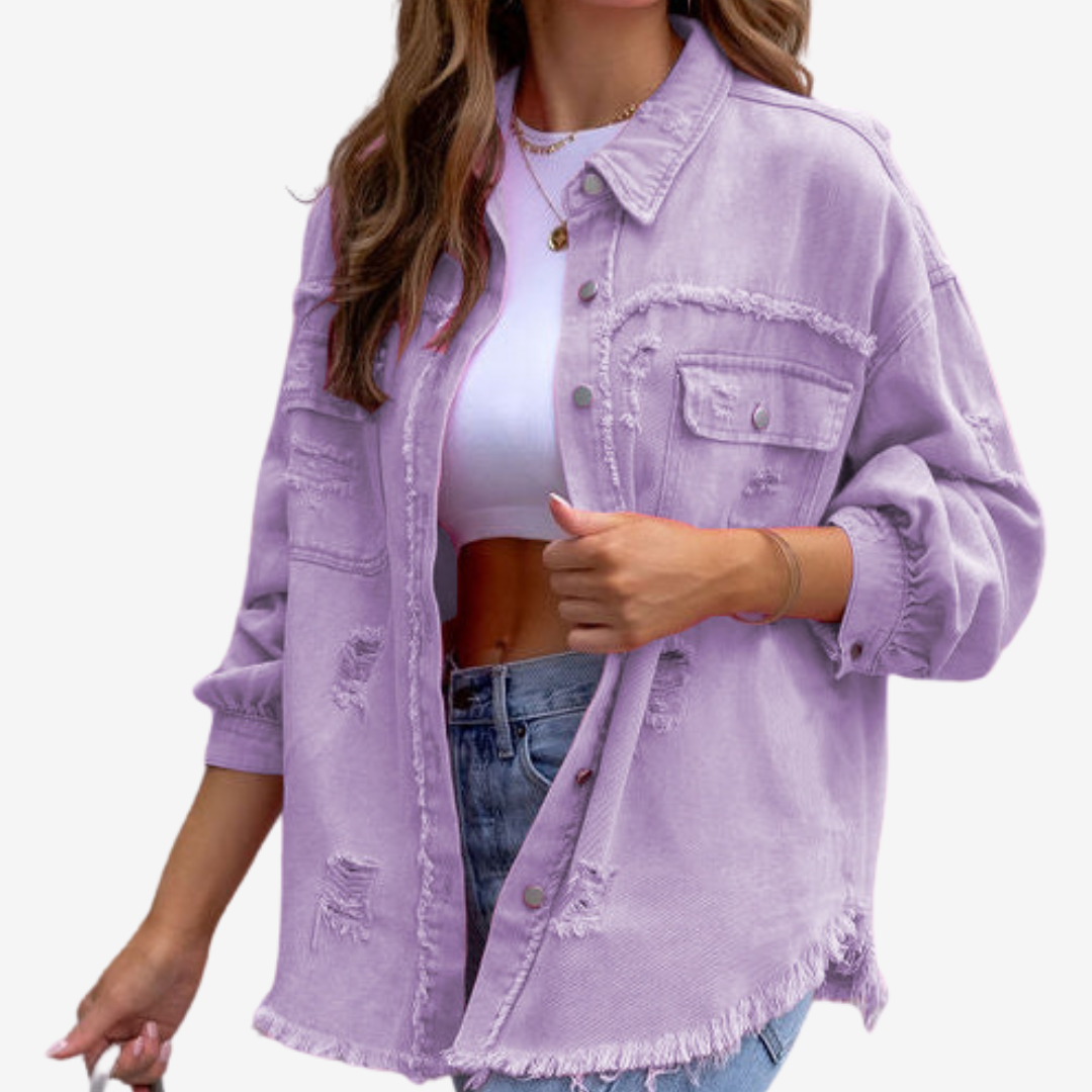 Clarina™ Veste en Jean Oversize