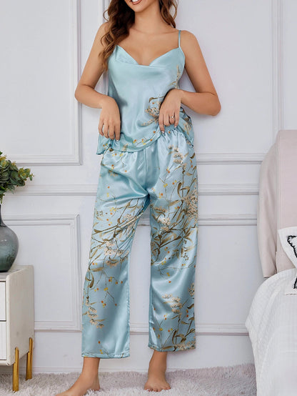 Ensemble Pyjama Fleurane En Satin