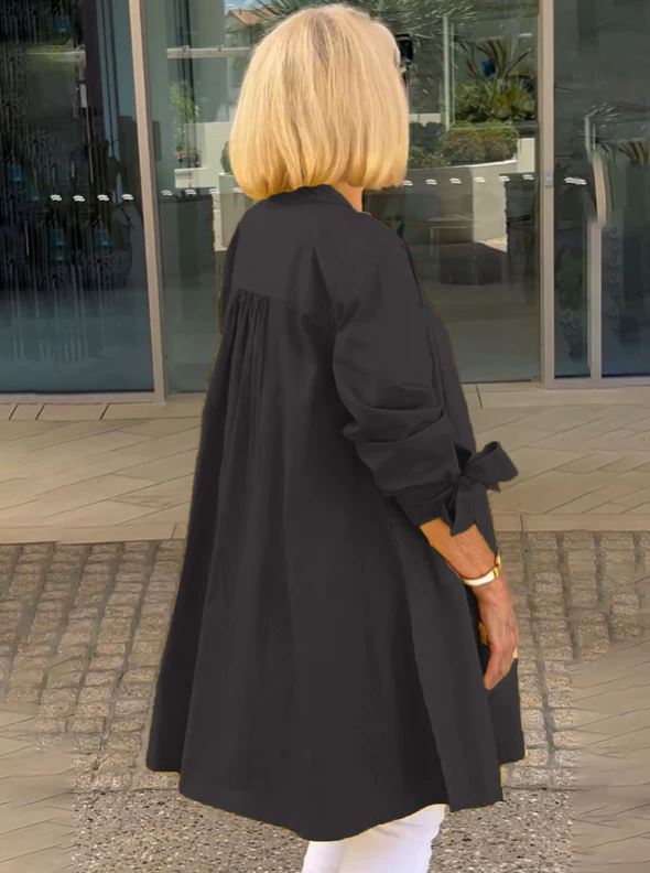 Robe Swing en Coton Uni pour Femme