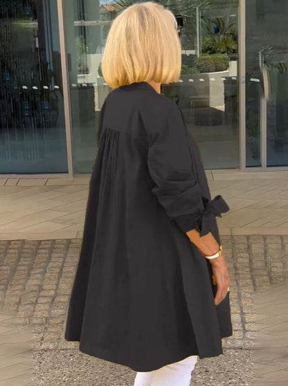 Robe Swing en Coton Uni pour Femme