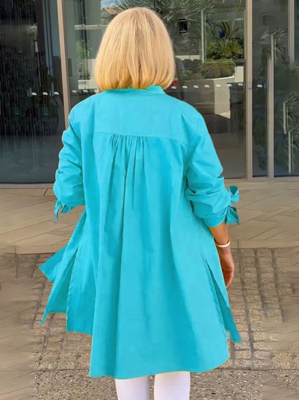 Robe Swing en Coton Uni pour Femme