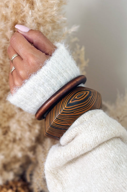 Bracelet Bois Rond Choco