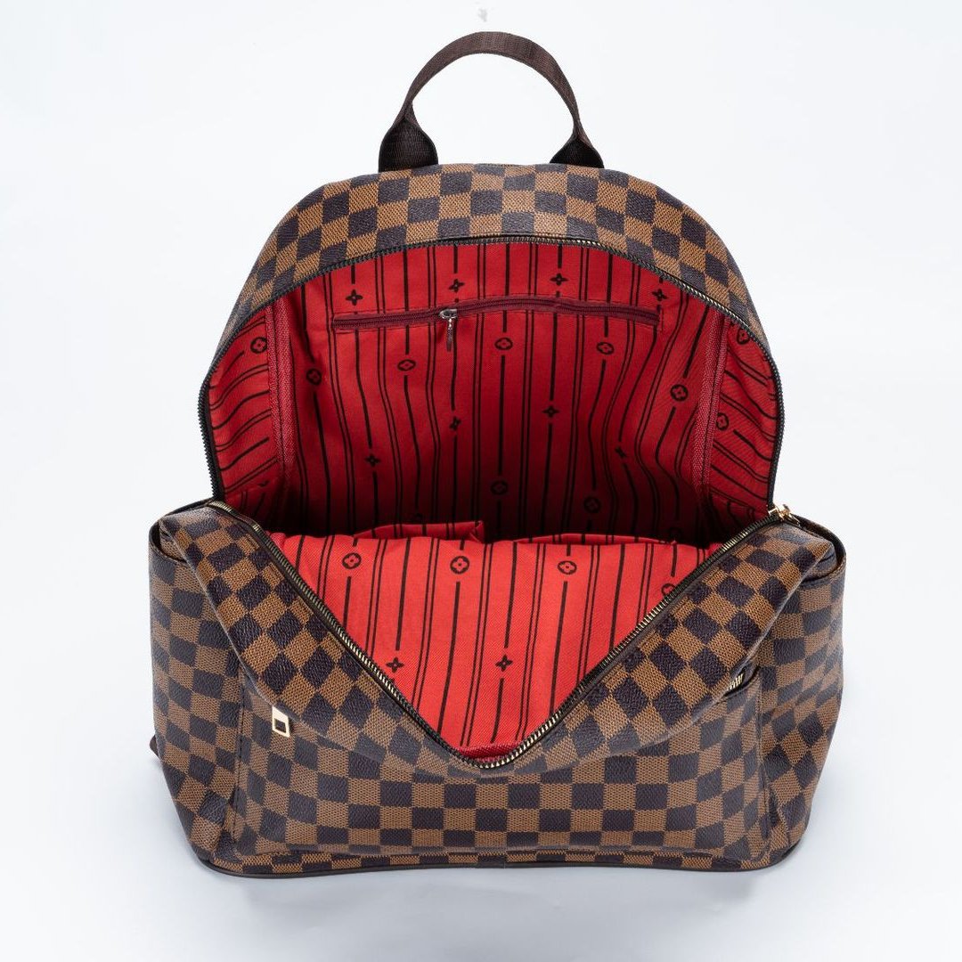 Sac à dos motifs damiers