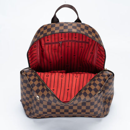 Sac à dos motifs damiers