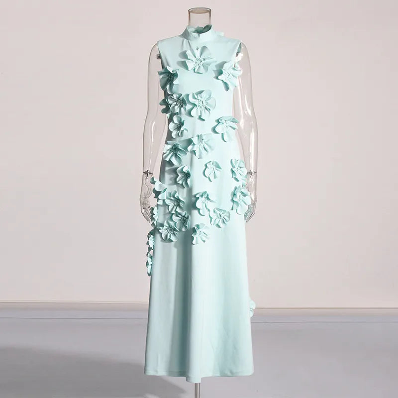Pauline Laurent® | Longue Robe Rose À Fleurs