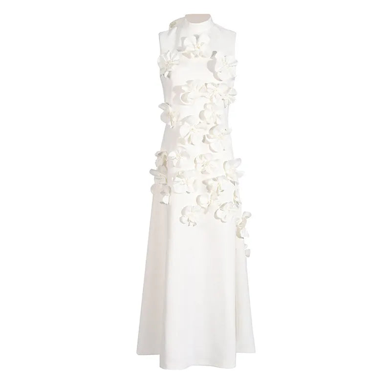 Pauline Laurent® | Longue Robe Rose À Fleurs