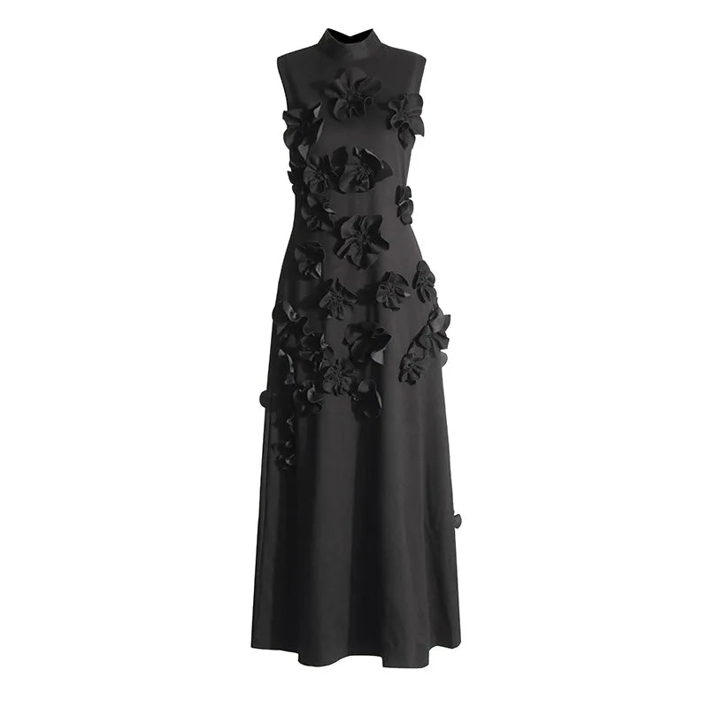 Pauline Laurent® | Longue Robe Rose À Fleurs