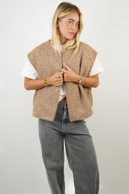 Veste Utility sans Manches avec Multiples Poches