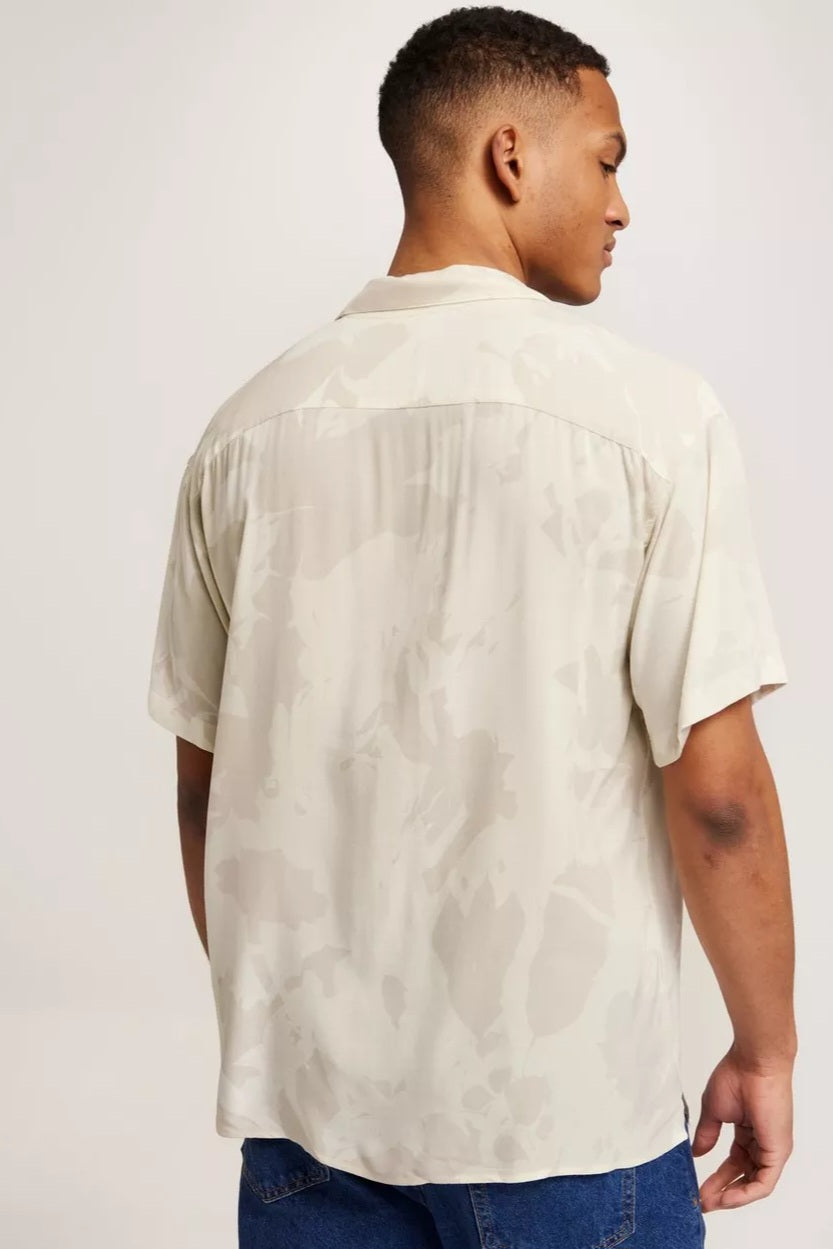 Chemise JJJeff Beige Manches Courtes