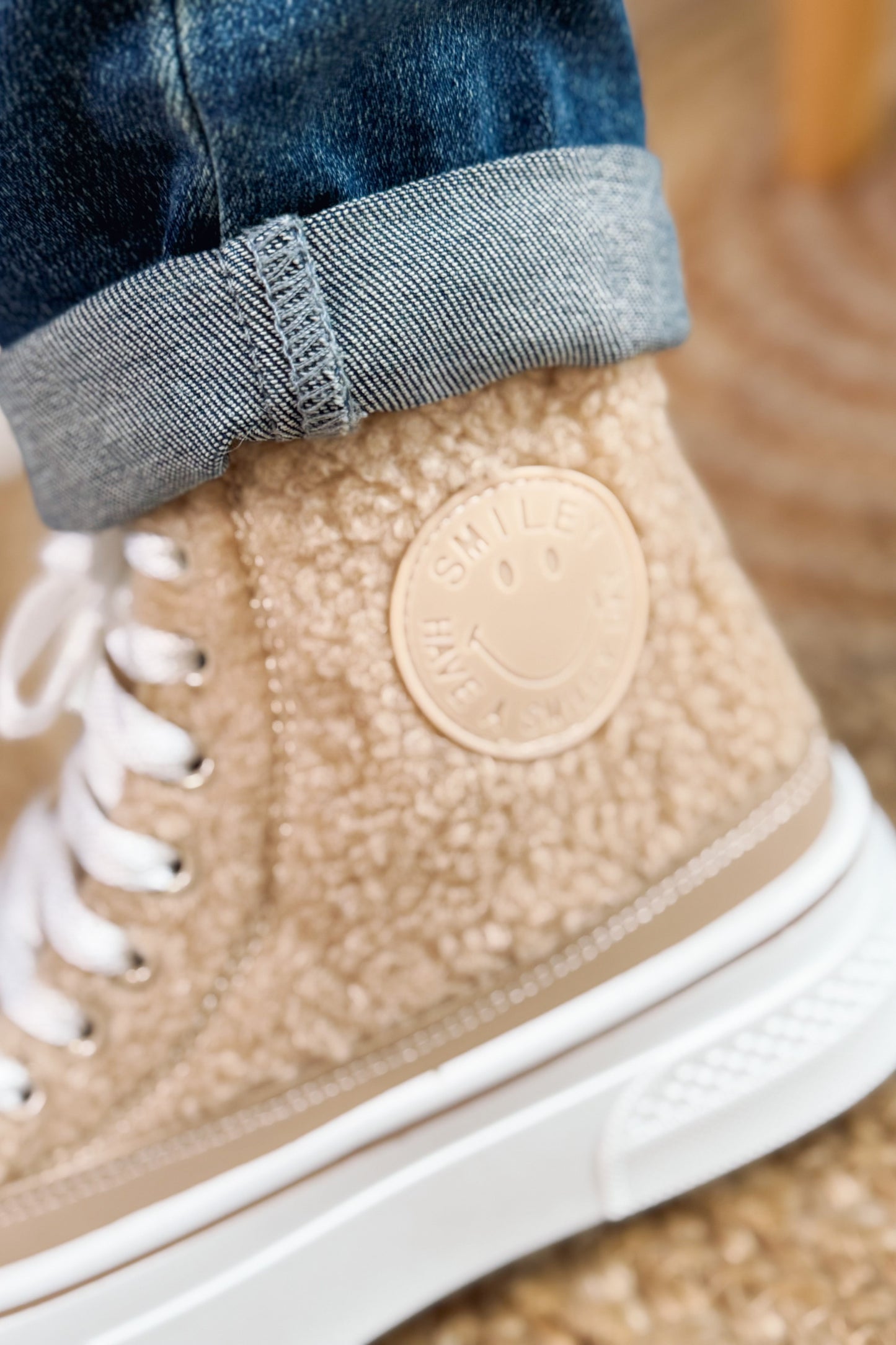 Style Converse Compensées Teddy Beige