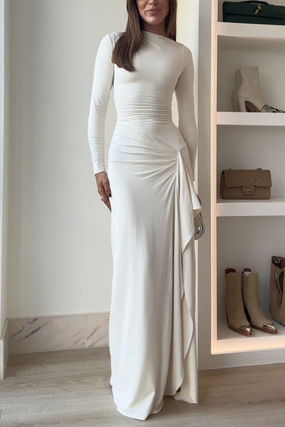 Robe de soirée élégante fluide pour occasions spéciales