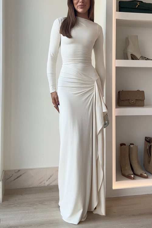 Robe de soirée élégante et fluide pour occasions spéciales