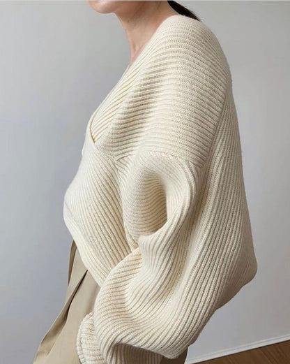Benilde™ | Pull en maille croisée chic