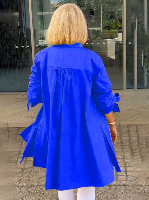 Robe Swing en Coton Uni pour Femme