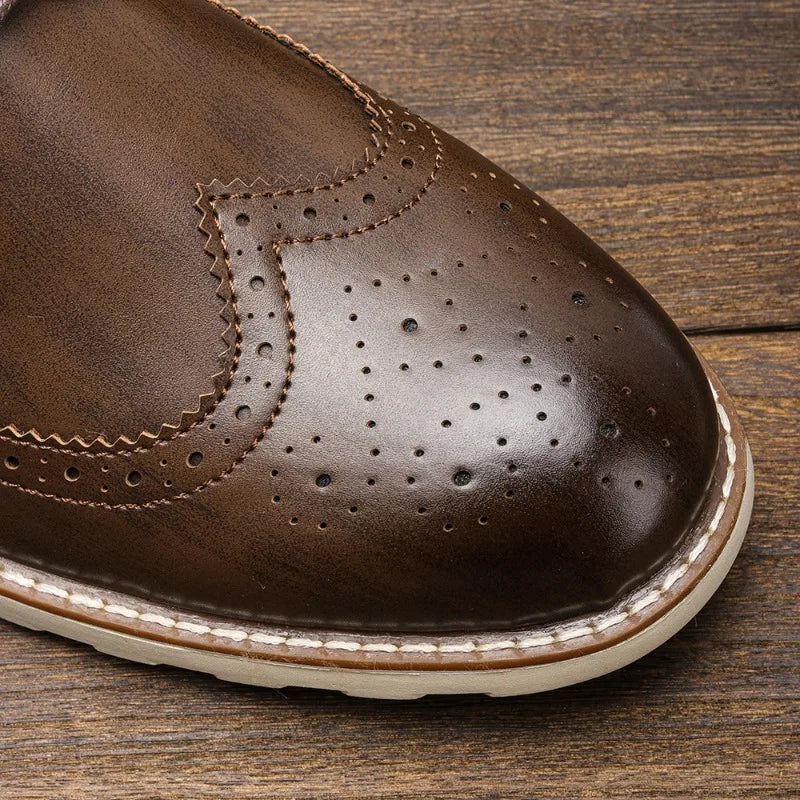 Chaussures habillées en cuir classiques pour hommes