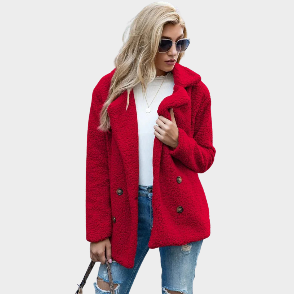 Manteau Teddy à Col Douillet pour un Style Hivernal Chic