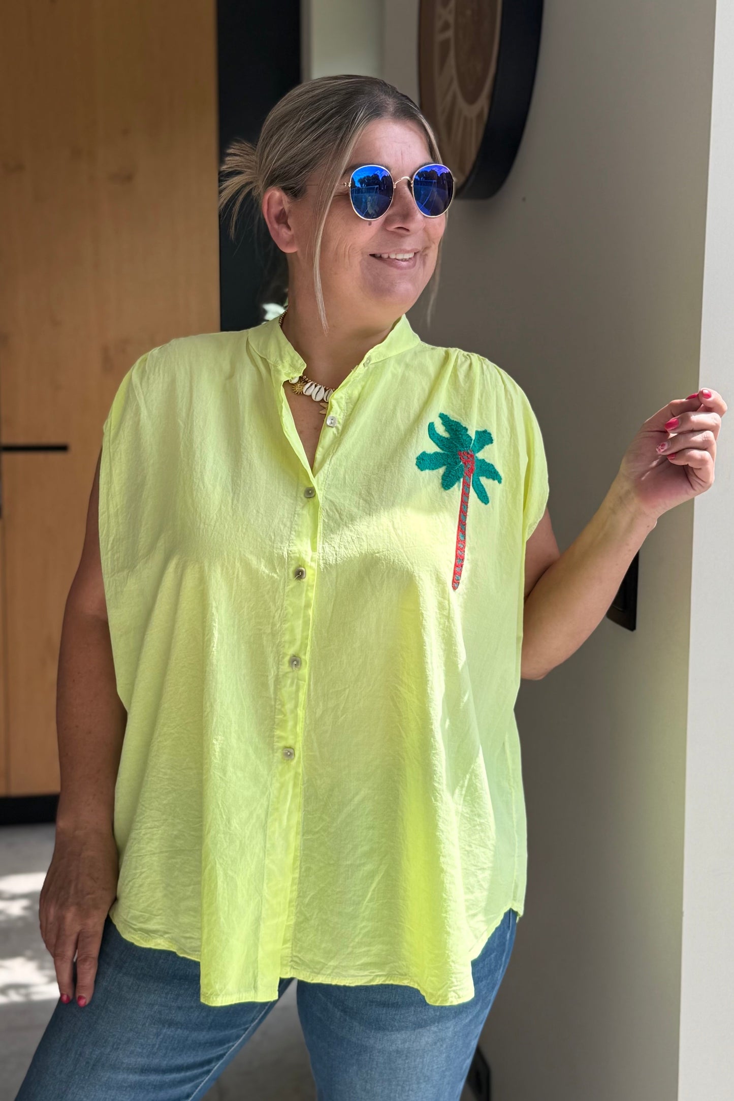 Chemise Pimpa Jaune Fluo
