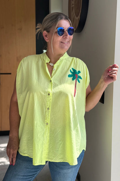 Chemise Pimpa Jaune Fluo