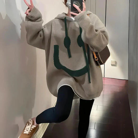 Sweat à capuche confortable et surdimensionné