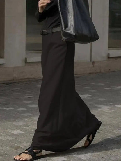 Jupe longue taille haute pour femme