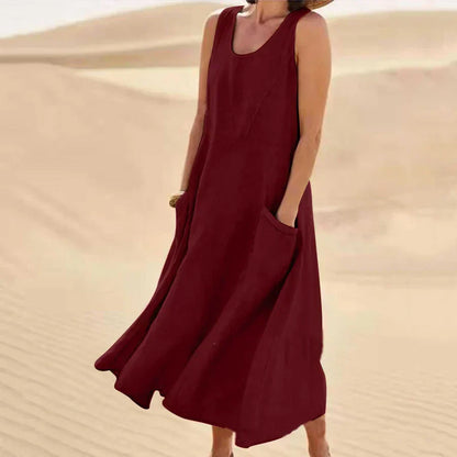 Robe sans manches pour femmes